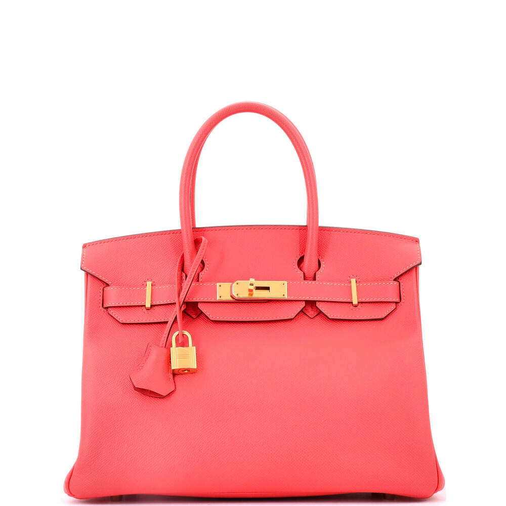 Hermes Birkin 30 Red Epsom with Gold Hardware